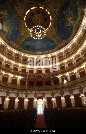 Intérieur de l'opéra Manaus à l'intérieur du Teatro Amazonas Brésil Amérique du Sud. Années 1980 1985 HOMER SYKES Banque D'Images