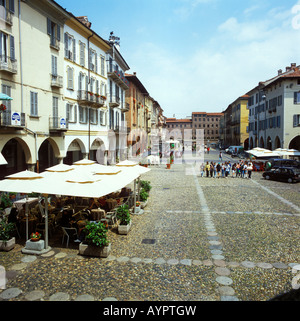 Piazza della Vittoria, Pavie, Lombardie, Italie Banque D'Images