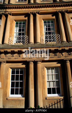 L'architecture géorgienne du cirque, Bath, Somerset, Angleterre Banque D'Images