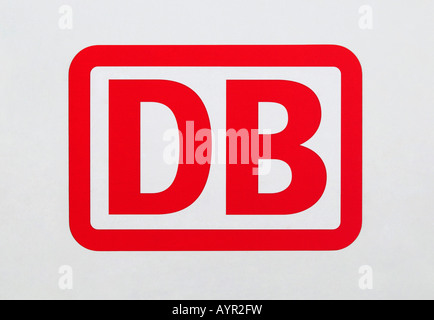 La Deutsche Bahn, DB (chemins de fer allemands) logo Banque D'Images