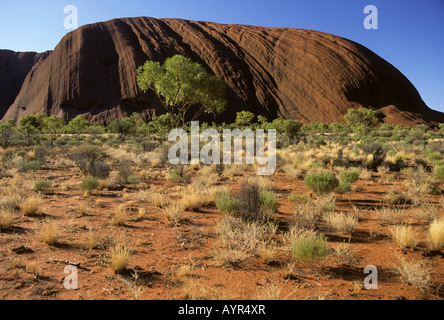 Ayers Rock, Uluru, Centre Rouge, Territoire du Nord, Australie Banque D'Images