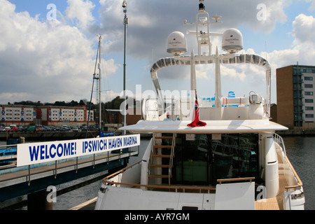 Ipswich Haven Marina est le 250-installation d'amarrage situé dans le bassin à flot dans le port d'Ipswich. Banque D'Images