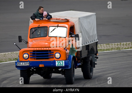 Vintage camion, Grand Prix Camion, Nuerburgring, Adenau, Eifel, Rhénanie-Palatinat, Allemagne, Europe Banque D'Images