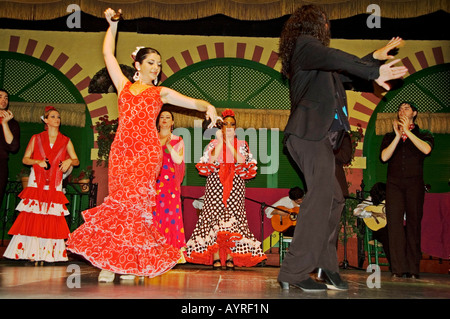 Le flamenco, la danse nationale espagnole, Séville, Andalousie, Espagne Banque D'Images