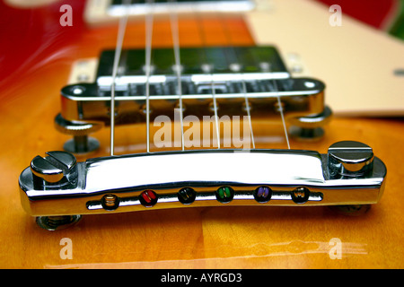 Guitare électrique Close-up Banque D'Images