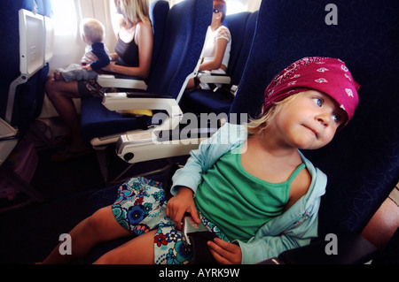 Antilles néerlandaises Bonaire voyager avec des enfants Banque D'Images