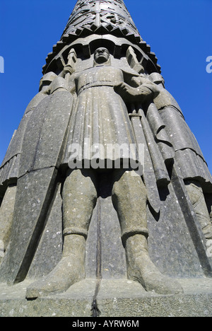 Sagasøyla Saga (Colonne), 34 mètres de haut, Vallée Bøverdal, Lom, Oppland, Norvège, Scandinavie Banque D'Images