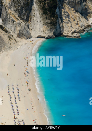 Plage de Mirtos, Kefalonia, îles Ioniennes, Grèce Banque D'Images