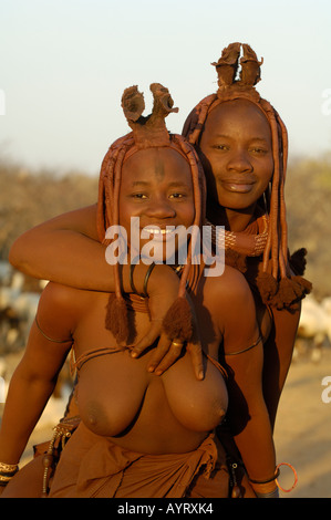 Les Himba Afrika Banque D'Images