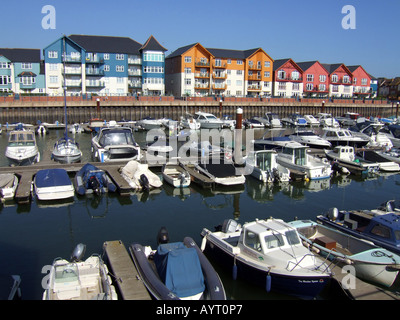 Marina d'Exmouth, Exmouth, Devon au Royaume-Uni Grande-Bretagne Banque D'Images