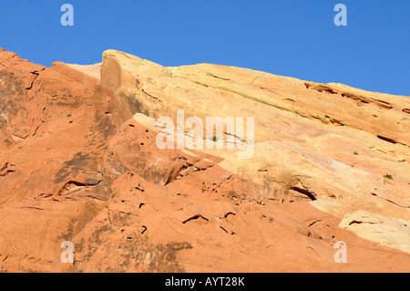 Rock formation dans le parc national de la Vallée de Feu au Nevada Banque D'Images