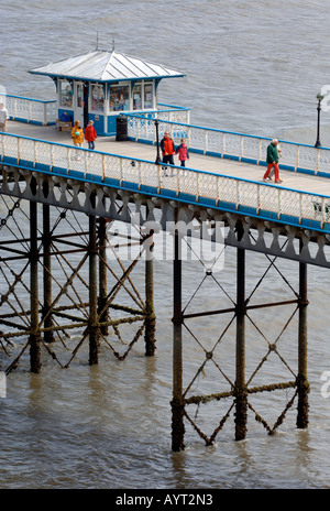 Llandudno, jetée de Llandudno, Llandudno, Gwynedd, au nord du Pays de Galles, Royaume-Uni Banque D'Images