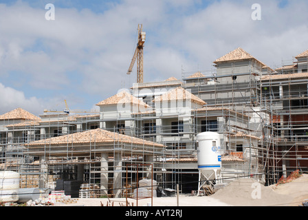 Le Portugal, nouvelle construction à Albufeira Banque D'Images