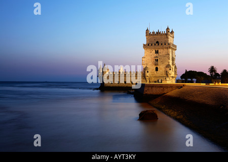 (Torre de Belem) Tour de Belém, Lisbonne, Portugal Banque D'Images