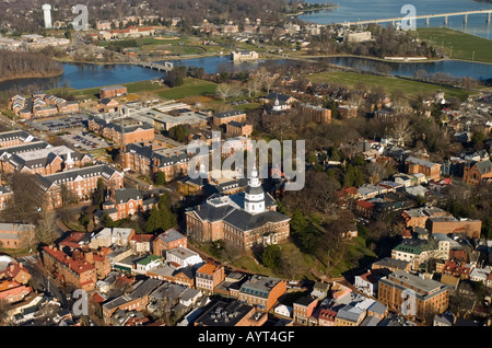 Eyriel view of Historic Annapolis Maryland USA Banque D'Images