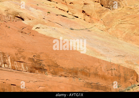 Rock formation dans le parc national de la Vallée de Feu au Nevada Banque D'Images