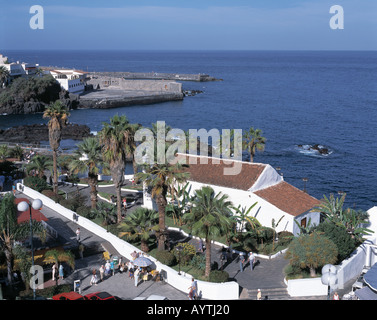 Telmo-Kirche Kuestenpanorama, San, Kapelle, Puerto de la Cruz, Teneriffa, Kanarische Inseln Banque D'Images