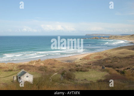 White Park Bay, dans le comté d'Antrim Banque D'Images