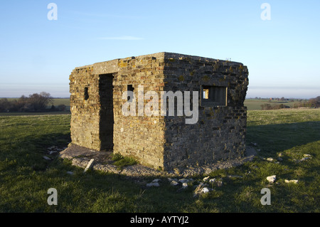 La Seconde Guerre mondiale, East Kent Angleterre Lookout Banque D'Images