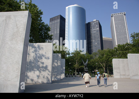 Mémorial de guerre de la Marine américaine dans le Lower Manhattan Banque D'Images