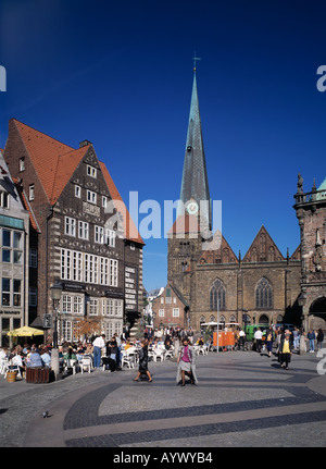 Marktplatz mit Liebfrauenkirche à Brême, Weser Banque D'Images