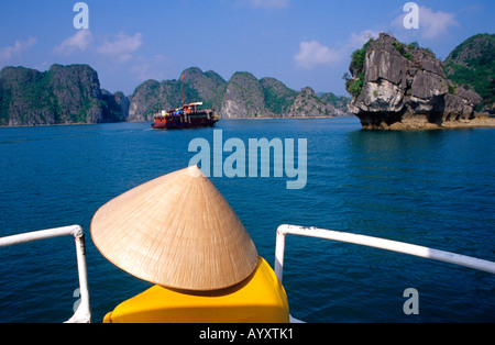 La baie d'Halong, Vietnam. Banque D'Images