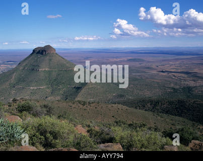 Vallée de la Désolation La Spandau Kop à Graaff Reinet Great Karoo Cap Afrique du Sud Banque D'Images