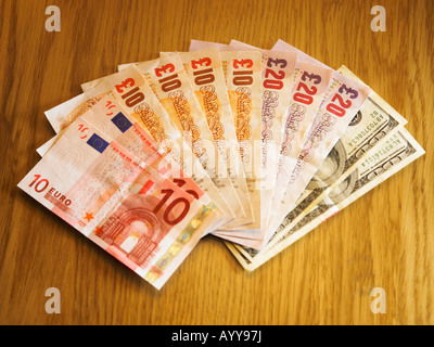 La vue de diverses devises Banque D'Images