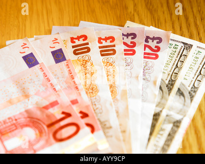 Variété de monnaies Banque D'Images