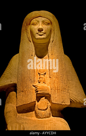 Tombeau statue de Meryt Sakkara 13251310 BC femme maya le ministre secrétaire d'Tutanchamon Sakkara Banque D'Images