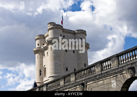 De donjon du château de Vincennes, Ile de France Banque D'Images