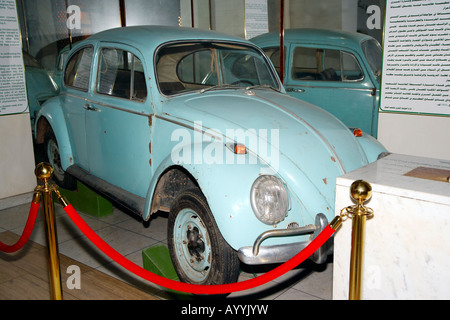 Général Kadhafi VW Coccinelle voiture à l'intérieur du Musée National, Tripoli, Libye, Afrique du Nord Banque D'Images