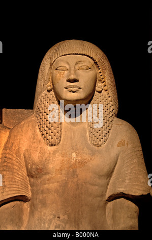 Tombeau statue de Meryt Sakkara 13251310 BC femme maya le ministre secrétaire d'Tutanchamon Sakkara Banque D'Images