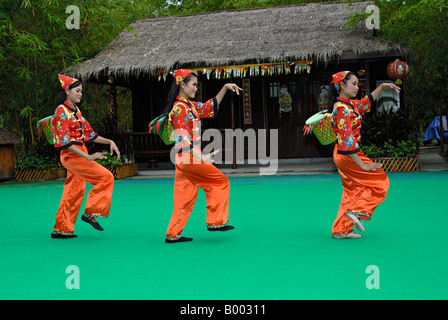 Cambodge, Siem Reap. La danse chinoise. Banque D'Images