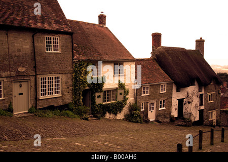 Regardant vers le bas de la colline d'or Shaftesbury Dorset UK Banque D'Images