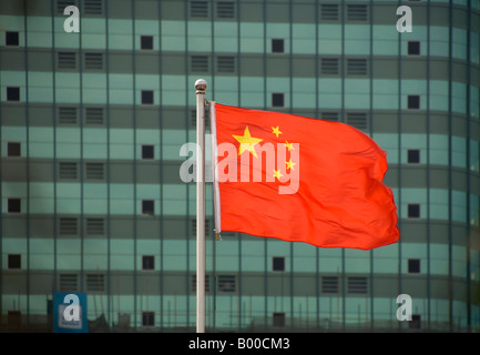 République populaire de Chine Drapeau, Chang' An, Guangzhou, Guangdong Province, China, Asia Banque D'Images