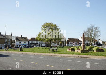 Toddington village vert dans le Bedfordshire Banque D'Images