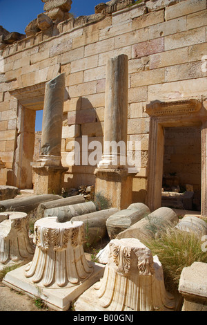 Leptis Magna, Libye, Afrique du Nord Banque D'Images
