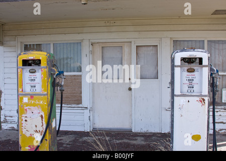 Vieille Station d'essence dans l'Oregon Kent Banque D'Images