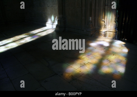 À l'intérieur de la cathédrale du monastère de Batalha, Portugal Banque D'Images