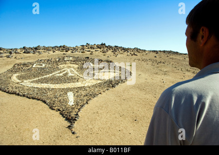 La Namibie, région d'Erongo, Swakopmund. De l'insigne régimentaire de la deuxième d'infanterie légère de Durban établie par le soldats sud-africains Banque D'Images