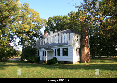 La maison d'Augustine Moore, où les termes de la reddition mettant fin à la bataille de Yorktown ont été négociés en 1781. Banque D'Images