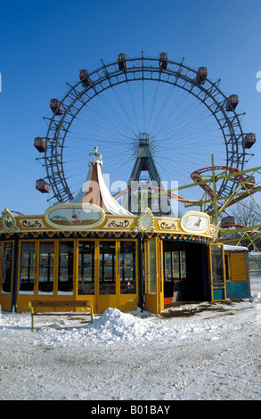 Grande roue hiver Banque D'Images