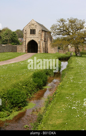 Le Somerset Washford Abbaye de Cleeve gatehouse Banque D'Images