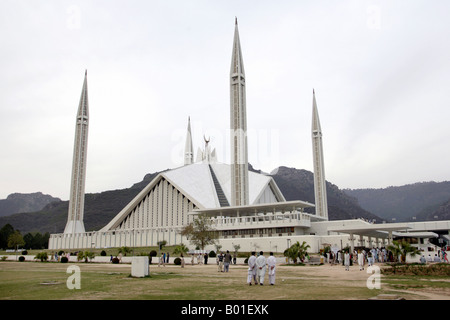 La Mosquée Shah Faisal à Islamabad, Pakistan Banque D'Images