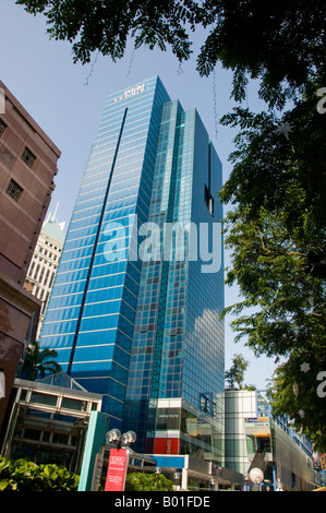 L'extérieur de l'immeuble de bureaux de grande hauteur à Singapour Banque D'Images