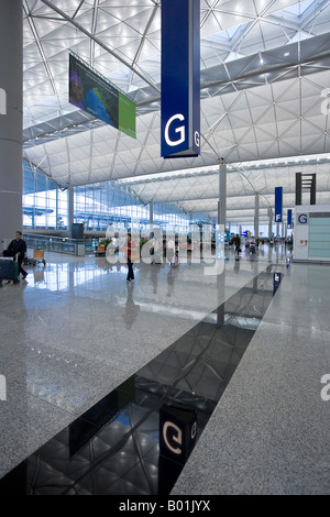 Hong Kong l'aéroport international Chek Lap Kok Hong Kong Chine Banque D'Images
