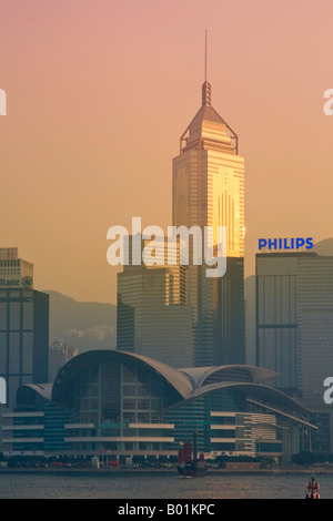 L'île de Hong Kong, Chine Hong Kong Skyline Banque D'Images