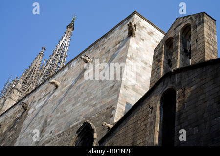 14e siècle - l'église gothique Santa Maria del Pi - Barcelone - Espagne Banque D'Images