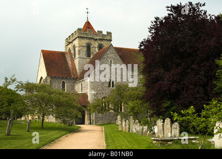 L'église du prieuré de St Mary et St Blaise, Boxgrover près de Chichester, West Sussex. Banque D'Images